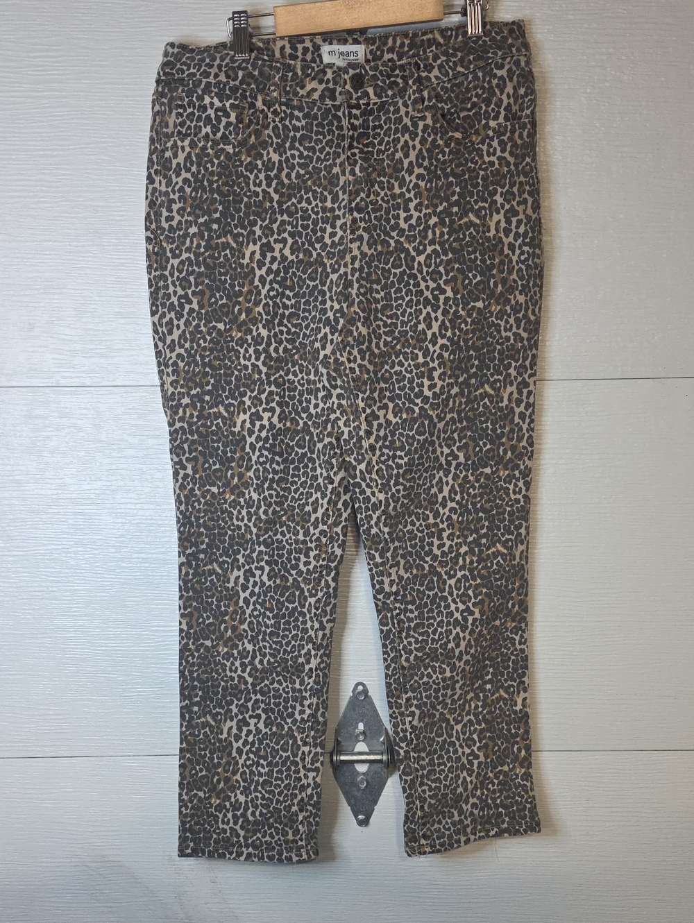 Maurices Leopard Print Jeans in tan and black